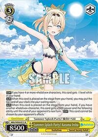 Summer Splash Party! Kazama Iroha - hololive production Summer Collection Premium Booster - Weiss Schwarz card