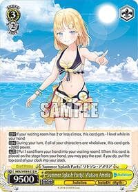 Summer Splash Party! Watson Amelia - hololive production Summer Collection Premium Booster - Weiss Schwarz card
