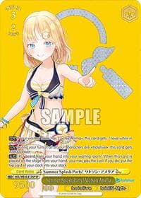 Summer Splash Party! Watson Amelia (SP) - hololive production Summer Collection Premium Booster - Weiss Schwarz card