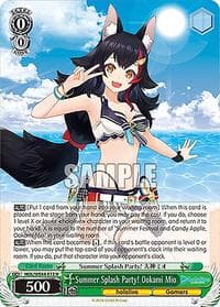 Summer Splash Party! Ookami Mio - hololive production Summer Collection Premium Booster - Weiss Schwarz card
