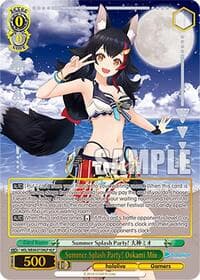 Summer Splash Party! Ookami Mio (HLP) - hololive production Summer Collection Premium Booster - Weiss Schwarz card