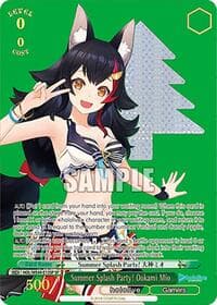 Summer Splash Party! Ookami Mio (SP) - hololive production Summer Collection Premium Booster - Weiss Schwarz card