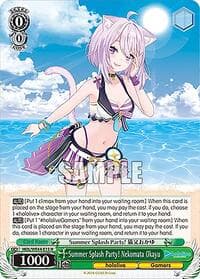 Summer Splash Party! Nekomata Okayu - hololive production Summer Collection Premium Booster - Weiss Schwarz card