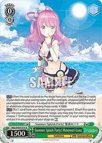 Summer Splash Party! Himemori Luna - hololive production Summer Collection Premium Booster - Weiss Schwarz card