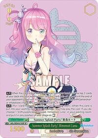 Summer Splash Party! Himemori Luna (SP) - hololive production Summer Collection Premium Booster - Weiss Schwarz card