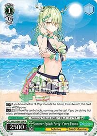 Summer Splash Party! Ceres Fauna - hololive production Summer Collection Premium Booster - Weiss Schwarz card
