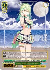 Summer Splash Party! Ceres Fauna (HLP) - hololive production Summer Collection Premium Booster - Weiss Schwarz card