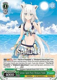 Summer Splash Party! Shirakami Fubuki - hololive production Summer Collection Premium Booster - Weiss Schwarz card
