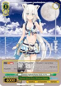 Summer Splash Party! Shirakami Fubuki (HLP) - hololive production Summer Collection Premium Booster - Weiss Schwarz card