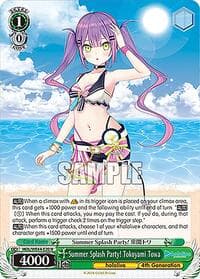Summer Splash Party! Tokoyami Towa - hololive production Summer Collection Premium Booster - Weiss Schwarz card