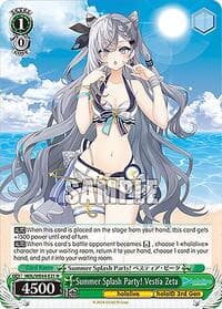 Summer Splash Party! Vestia Zeta - hololive production Summer Collection Premium Booster - Weiss Schwarz card
