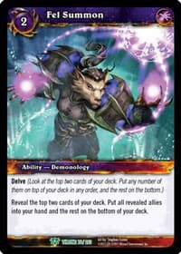Fel Summon - Throne of the Tides - WoW card