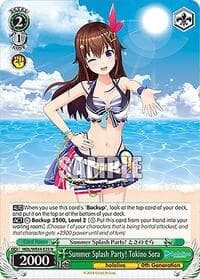 Summer Splash Party! Tokino Sora - hololive production Summer Collection Premium Booster - Weiss Schwarz card