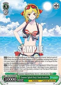 Summer Splash Party! Kaela Kovalskia - hololive production Summer Collection Premium Booster - Weiss Schwarz card