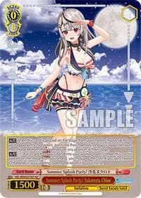 Summer Splash Party! Sakamata Chloe (HLP) - hololive production Summer Collection Premium Booster - Weiss Schwarz card