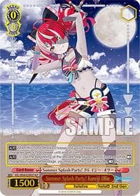 Summer Splash Party! Kureiji Ollie (HLP) - hololive production Summer Collection Premium Booster - Weiss Schwarz card