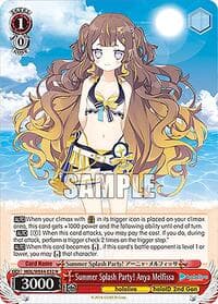 Summer Splash Party! Anya Melfissa - hololive production Summer Collection Premium Booster - Weiss Schwarz card