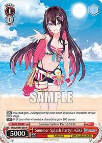 Summer Splash Party! AZKi - hololive production Summer Collection Premium Booster - Weiss Schwarz card