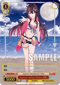 Summer Splash Party! AZKi (HLP) - hololive production Summer Collection Premium Booster - Weiss Schwarz card