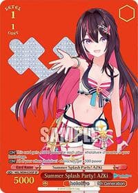 Summer Splash Party! AZKi (SP) - hololive production Summer Collection Premium Booster - Weiss Schwarz card