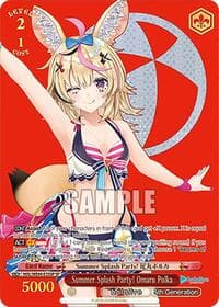 Summer Splash Party! Omaru Polka (SP) - hololive production Summer Collection Premium Booster - Weiss Schwarz card