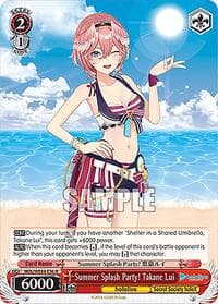 Summer Splash Party! Takane Lui - hololive production Summer Collection Premium Booster - Weiss Schwarz card