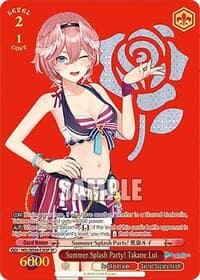 Summer Splash Party! Takane Lui (SP) - hololive production Summer Collection Premium Booster - Weiss Schwarz card