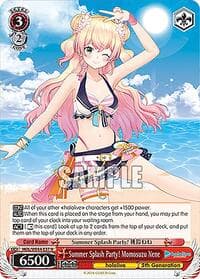 Summer Splash Party! Momosuzu Nene - hololive production Summer Collection Premium Booster - Weiss Schwarz card