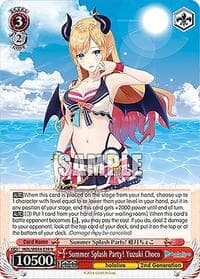 Summer Splash Party! Yuzuki Choco - hololive production Summer Collection Premium Booster - Weiss Schwarz card