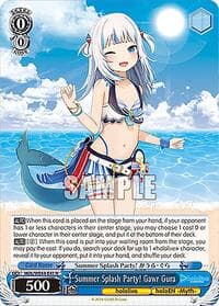 Summer Splash Party! Gawr Gura - hololive production Summer Collection Premium Booster - Weiss Schwarz card