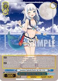 Summer Splash Party! Gawr Gura (HLP) - hololive production Summer Collection Premium Booster - Weiss Schwarz card
