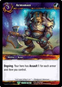 Armsman - Throne of the Tides - WoW card