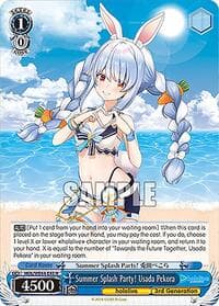 Summer Splash Party! Usada Pekora - hololive production Summer Collection Premium Booster - Weiss Schwarz card