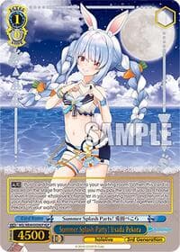 Summer Splash Party! Usada Pekora (HLP) - hololive production Summer Collection Premium Booster - Weiss Schwarz card