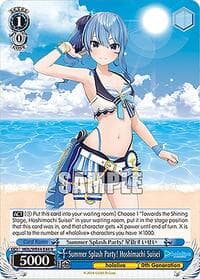 Summer Splash Party! Hoshimachi Suisei - hololive production Summer Collection Premium Booster - Weiss Schwarz card