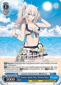 Summer Splash Party! Shishiro Botan - hololive production Summer Collection Premium Booster - Weiss Schwarz card