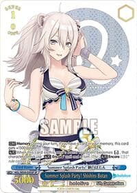 Summer Splash Party! Shishiro Botan (SP) - hololive production Summer Collection Premium Booster - Weiss Schwarz card