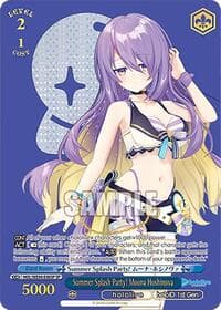 Summer Splash Party! Moona Hoshinova (SP) - hololive production Summer Collection Premium Booster - Weiss Schwarz card