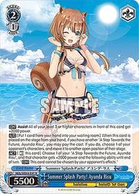 Summer Splash Party! Ayunda Risu - hololive production Summer Collection Premium Booster - Weiss Schwarz card