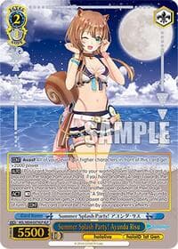 Summer Splash Party! Ayunda Risu (HLP) - hololive production Summer Collection Premium Booster - Weiss Schwarz card