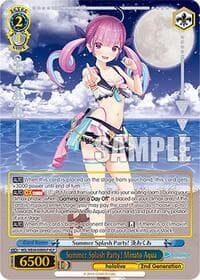 Summer Splash Party! Minato Aqua (HLP) - hololive production Summer Collection Premium Booster - Weiss Schwarz card