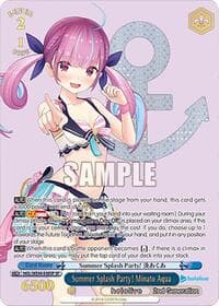 Summer Splash Party! Minato Aqua (SP) - hololive production Summer Collection Premium Booster - Weiss Schwarz card