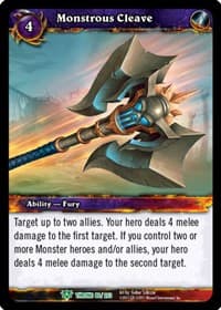 Monstrous Cleave - Throne of the Tides - WoW card