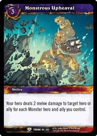 Monstrous Upheaval - Throne of the Tides - WoW card