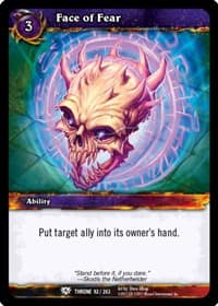 Face of Fear - Throne of the Tides - WoW card