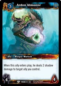 Ardon Almastor - Throne of the Tides - WoW card