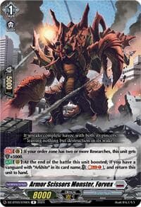 Armor Scissors Monster, Forvex - DZ-BT03: Dimensional Transcendence - Cardfight Vanguard card