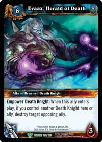 Evaax, Herald of Death - Throne of the Tides - WoW card