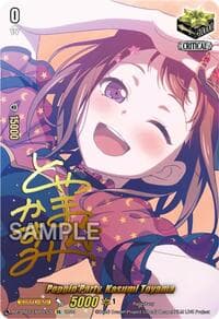 Poppin'Party, Kasumi Toyama (EX) (Foil) - DZ-BT03: Dimensional Transcendence - Cardfight Vanguard card