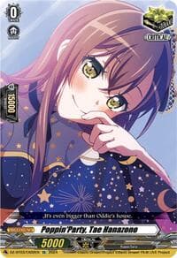 Poppin'Party, Tae Hanazono (EX) - DZ-BT03: Dimensional Transcendence - Cardfight Vanguard card